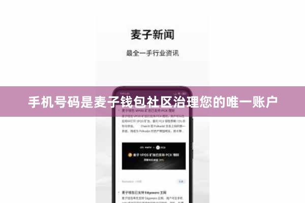 手机号码是麦子钱包社区治理您的唯一账户