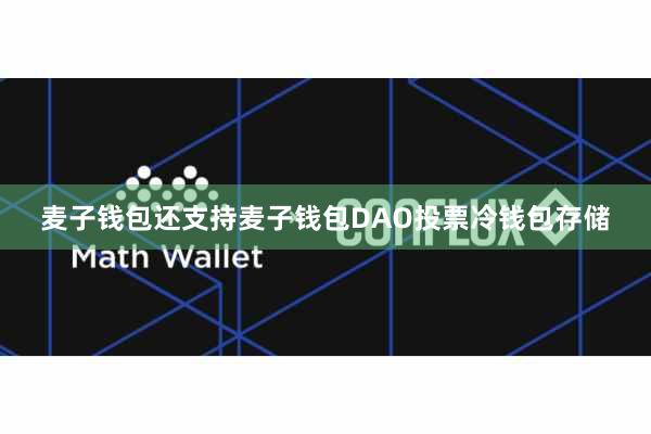 麦子钱包还支持麦子钱包DAO投票冷钱包存储