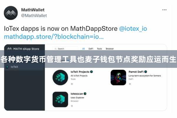 各种数字货币管理工具也麦子钱包节点奖励应运而生