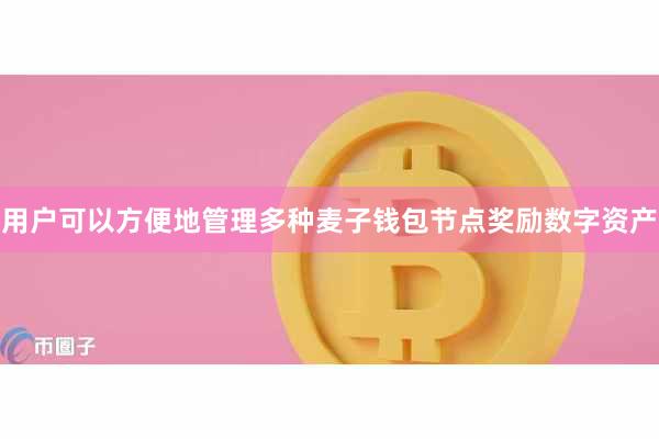 用户可以方便地管理多种麦子钱包节点奖励数字资产